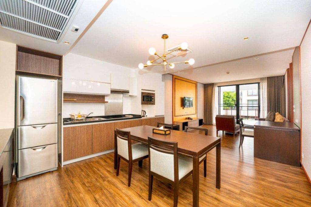 A spacious room at Amanta Hotel & Residence Ratchada