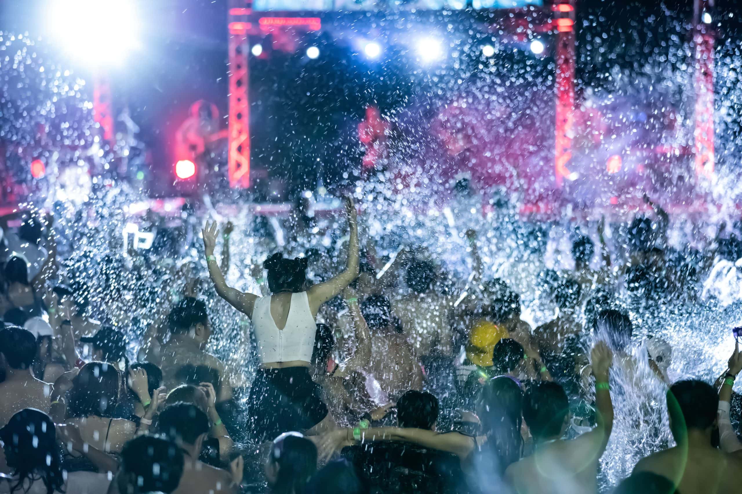 The crowd at a Songkran festival enjoy a concert. S2O 2026 brings even more excitement.