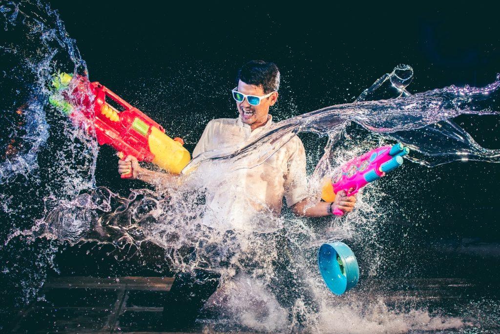 A young man having a good time at a Songkran festival. More fun times await at S2O 2026.