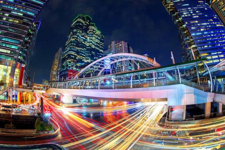 Watching the city lights is one of the top things to do in Sathorn at night