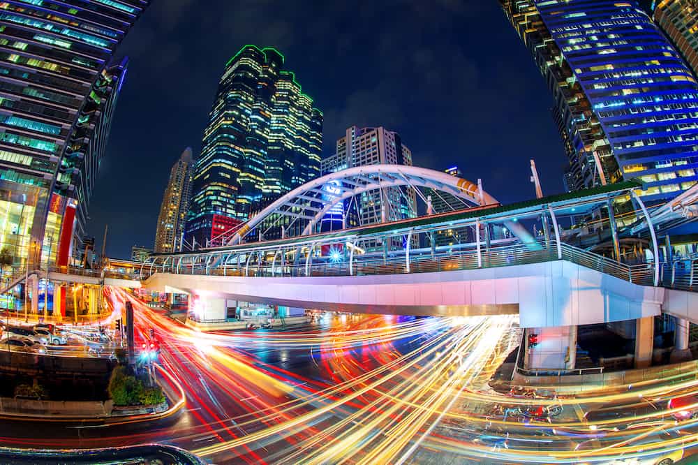 Watching the city lights is one of the top things to do in Sathorn at night